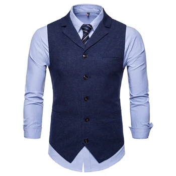 Fashion Suit Vest Men Formal Dress Vest Colete Masculino Herringbone Gilet Fitness Sleeveless Jacket Wedding Waistcoat Men 4XL
Fashion Suit Vest Men Formal Dress Vest Colete Masculino Herringbone Gilet Fitness Sleeveless Jacket Wedding Waistcoat Men 4XL