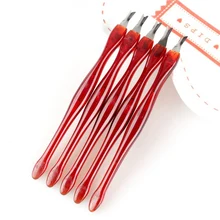 Guarnição de Aço inoxidável Cuticle Pusher Unhas Manicure Garfo Garfo Pele Morta Alicate Push Cisalhamento Queratina Remoção Trimmer Ferramentas Unhas Y1(China)