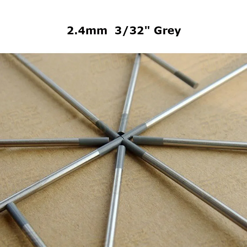 Tig Electrode Grey Tip 2.4mm x 150mm 10pcs Tungsten Ceriated WC20 | Инструменты