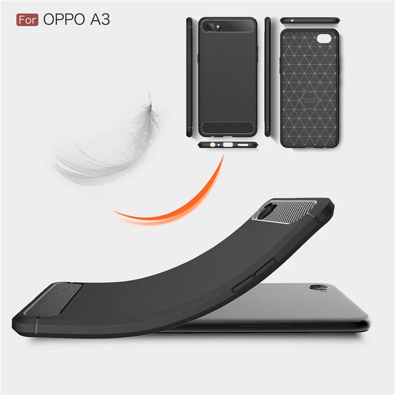 For OPPO A3 A3S Luxury Shockproof Phone Case Carbon Fiber Texture Soft Silicone TPU Anti-knock Back Cover For OPPO A5 Coque Capa
For OPPO A3 A3S Luxury Shockproof Phone Case Carbon Fiber Texture Soft Silicone TPU Anti-knock Back Cover For OPPO A5 Coque Capa