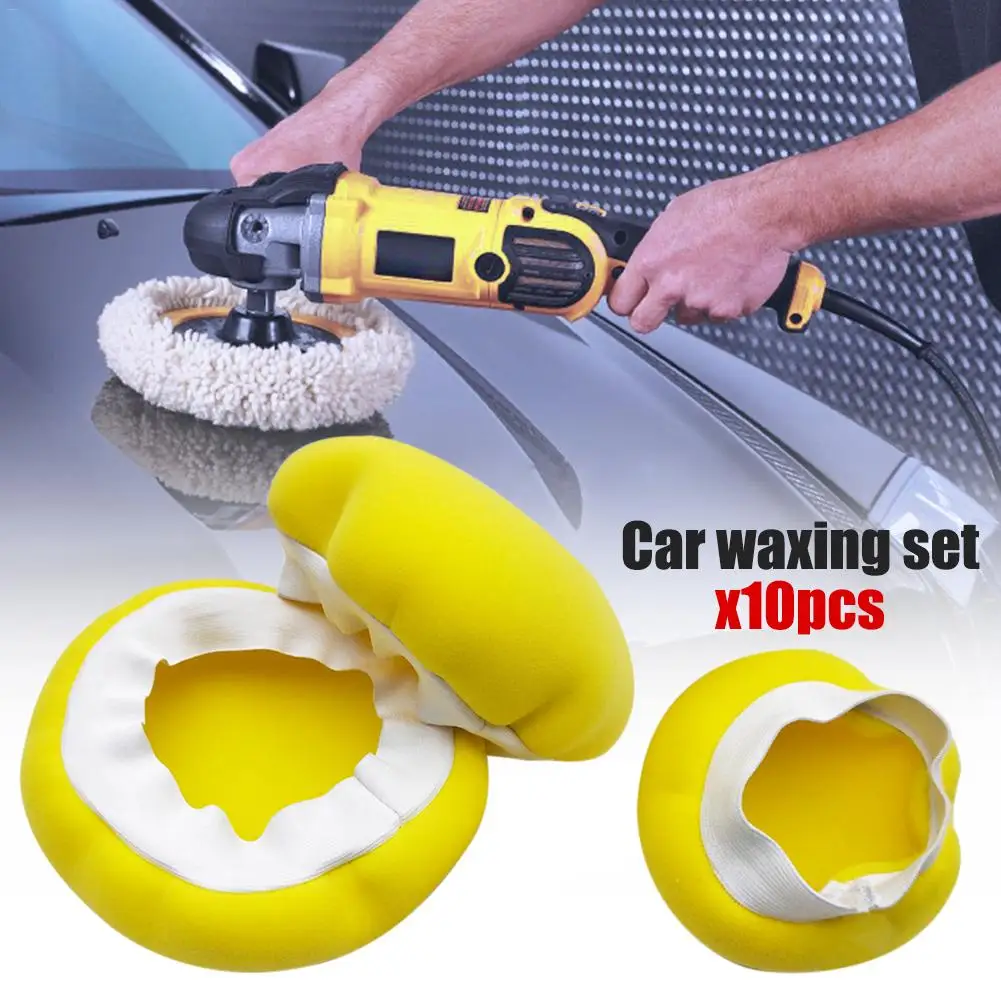 10PCS Car Polisher Pad Bonnet 5-6" 7-8" 9-10" 3 sizes Soft Microfiber Sponge Polishing Bonnet Buffing Pad Cover For Car Polisher
10PCS Car Polisher Pad Bonnet 5-6" 7-8" 9-10" 3 sizes Soft Microfiber Sponge Polishing Bonnet Buffing Pad Cover For Car Polisher