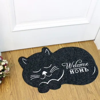 cute cat shape welcome home Floor Mat Anti-slip Floor Kitchen Carpet Toilet Tapete Absorption Non-slip Rug Porch Doormat 40*60cm 
cute cat shape welcome home Floor Mat Anti-slip Floor Kitchen Carpet Toilet Tapete Absorption Non-slip Rug Porch Doormat 40*60cm