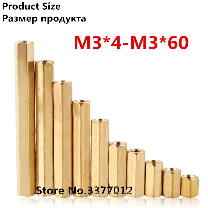 10pcs/lot Copper pillars double hexagonal copper pillar M3*4-M3-60 isolation pillar hollow stud
10pcs/lot Copper pillars double hexagonal copper pillar M3*4-M3-60 isolation pillar hollow stud