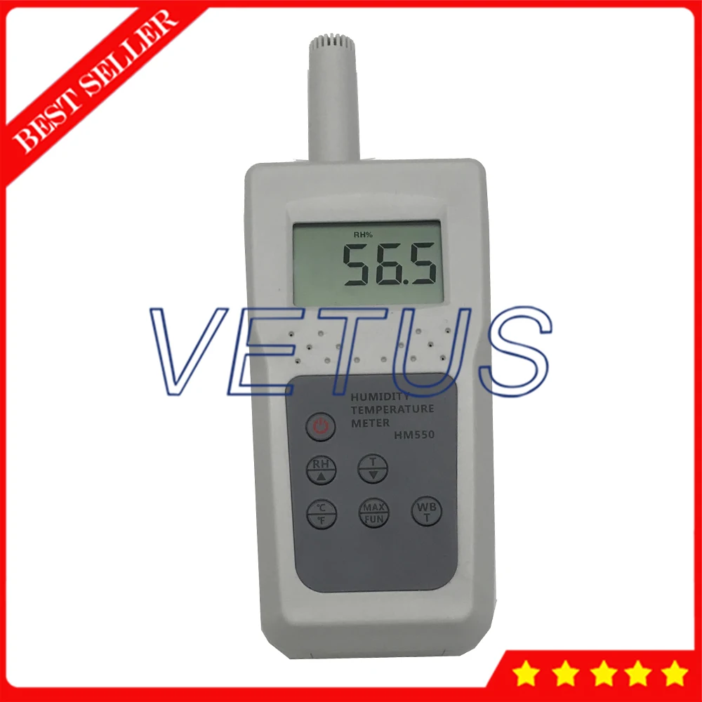 HM550 High resolution Humidity Meter Tester Humidity Temperature Meter Wet Bulb Temperature Testing instrument
HM550 High resolution Humidity Meter Tester Humidity Temperature Meter Wet Bulb Temperature Testing instrument