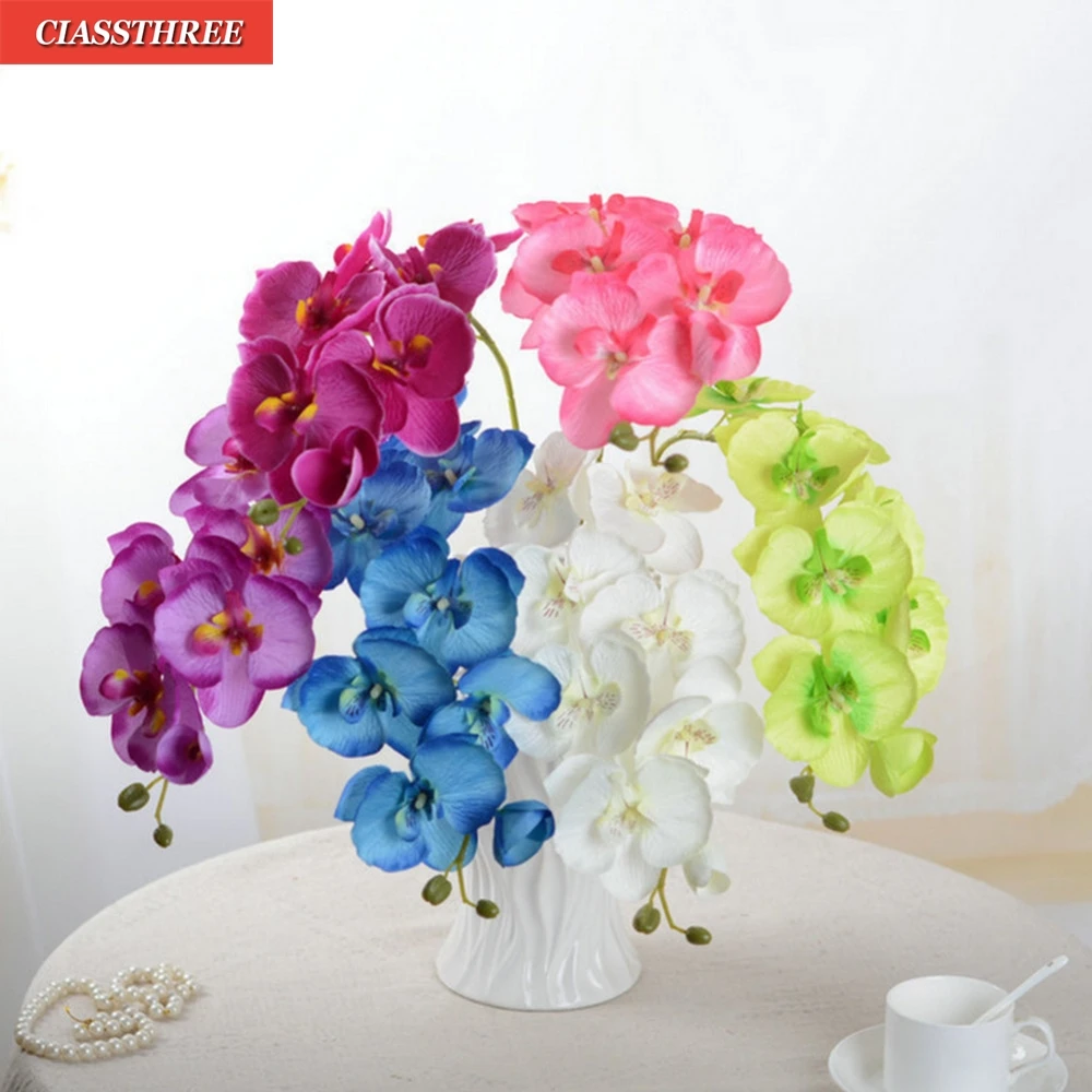 Fashion orchid artificial flowers DIY Artificial Butterfly Orchid Silk Flower Bouquet Phalaenopsis Wedding Home Decoration
Fashion orchid artificial flowers DIY Artificial Butterfly Orchid Silk Flower Bouquet Phalaenopsis Wedding Home Decoration