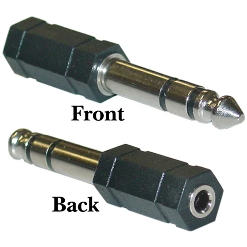 100pcs Nickel plating 3.5mm TrS Female to 6.35mm 1/4" inch Stereo Male Plug Jack Adapter
100pcs Nickel plating 3.5mm TrS Female to 6.35mm 1/4" inch Stereo Male Plug Jack Adapter