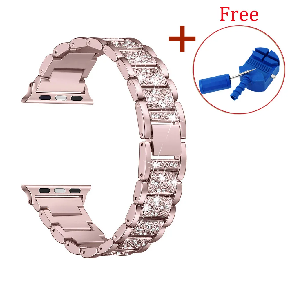Bling Compatible Apple Watch Band 38mm 44mm Luxury Metal Rhinestone applewatch Band Replacement Wristband
Bling Compatible Apple Watch Band 38mm 44mm Luxury Metal Rhinestone applewatch Band Replacement Wristband