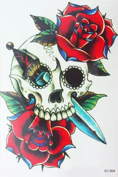 Body Art Beauty Makeup Pink Sexy Dangerous Skull with Rose Tattoo 4D Waterproof Temporary Tattoo Stickers
Body Art Beauty Makeup Pink Sexy Dangerous Skull with Rose Tattoo 4D Waterproof Temporary Tattoo Stickers