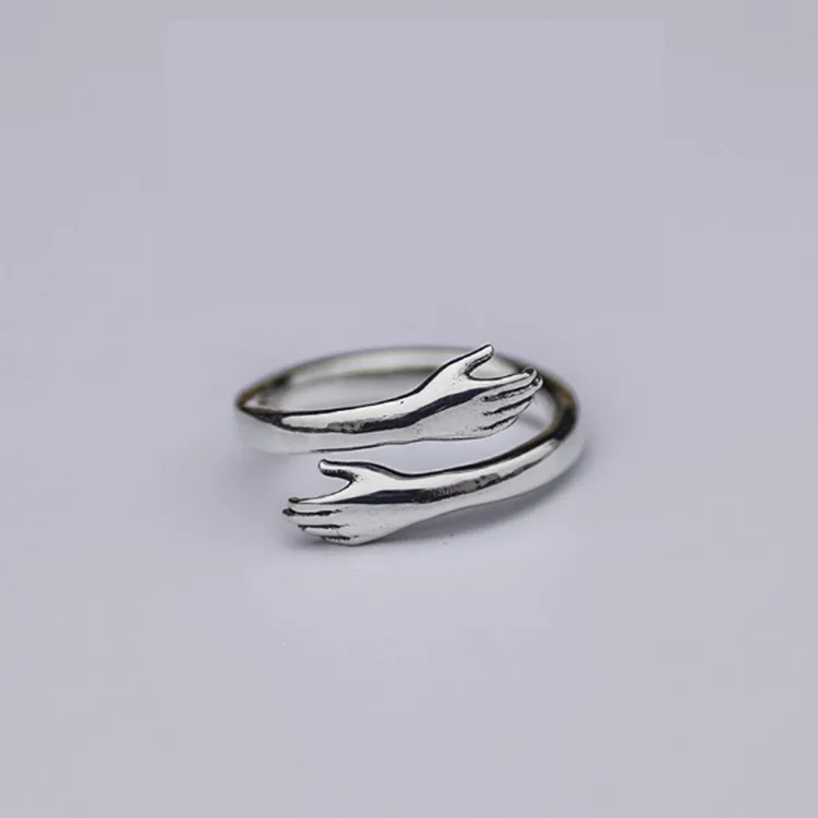 Exaggerated Personality Punk 925 Sterling Silver Hand Hug Rings for Women Adjustable Size Ring Fashion Jewelry
Exaggerated Personality Punk 925 Sterling Silver Hand Hug Rings for Women Adjustable Size Ring Fashion Jewelry