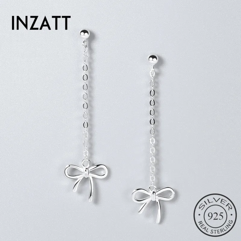 INZATT Tassel Real 925 Sterling Silver Bowknot Dangle Drop Earrings Fashion Ear Line For Women Party Jewelry Accessories Gifts
INZATT Tassel Real 925 Sterling Silver Bowknot Dangle Drop Earrings Fashion Ear Line For Women Party Jewelry Accessories Gifts