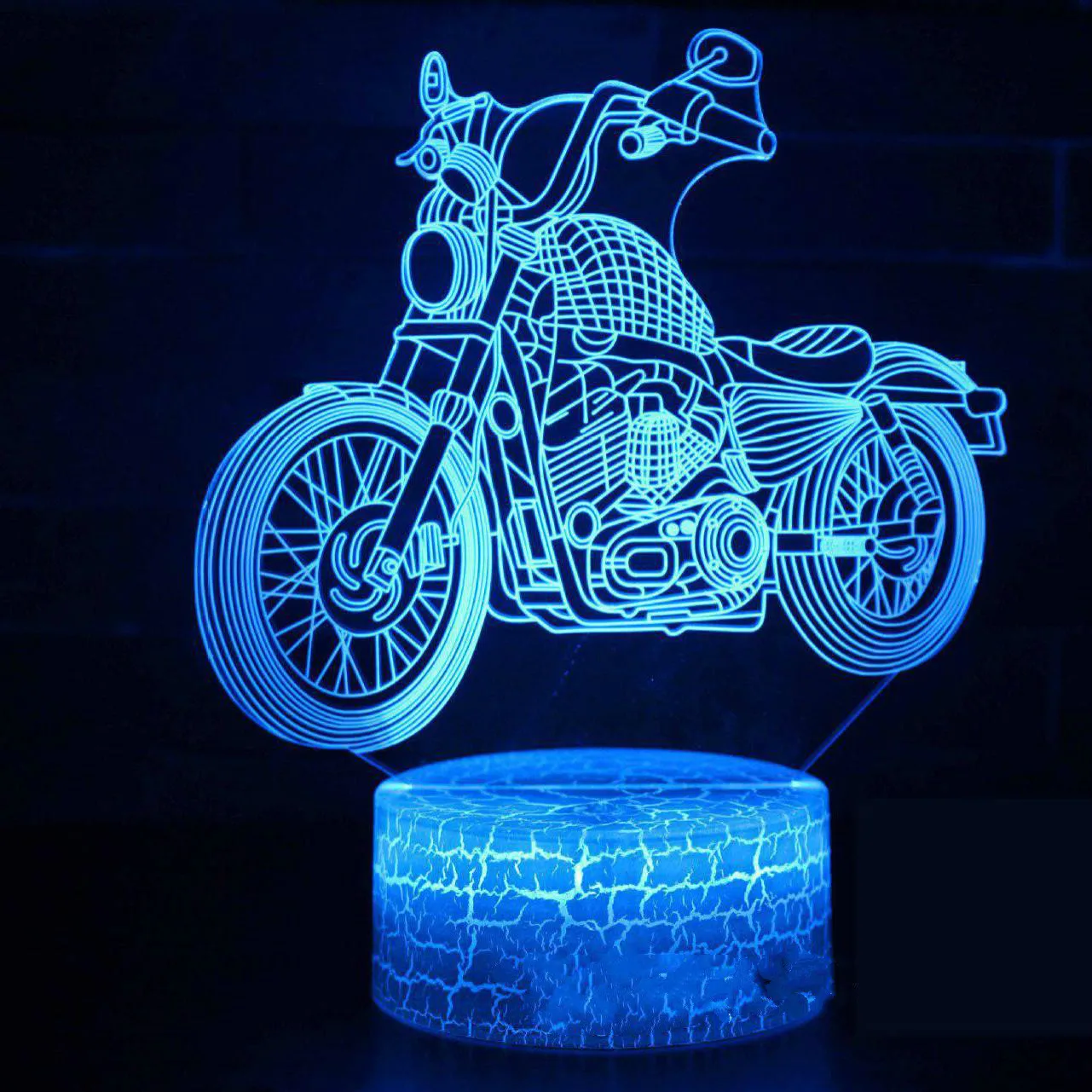 Motorcycle Led 3d Night Light Creative Seven Color Vision 3d Lamp Bedside Christmas decorations gift for baby room lights
Motorcycle Led 3d Night Light Creative Seven Color Vision 3d Lamp Bedside Christmas decorations gift for baby room lights