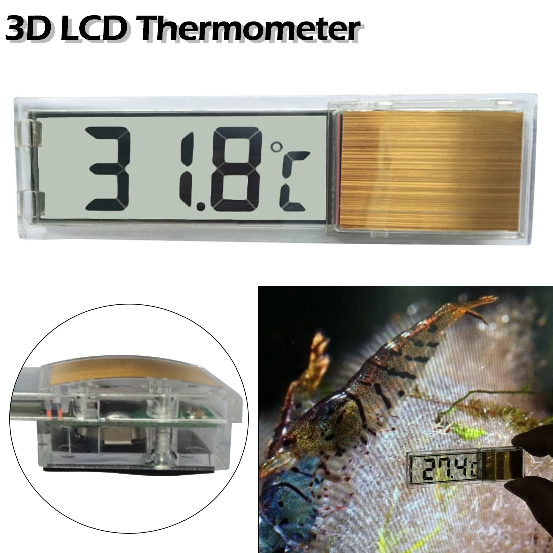 LCD Digital Fish Tank Aquarium Thermometer Marine Water Terrarium Accessories Temperature Measurement Tools
LCD Digital Fish Tank Aquarium Thermometer Marine Water Terrarium Accessories Temperature Measurement Tools