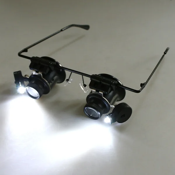 20X LED Magnifier high Quality Magnifying Glass with light microscope Double Eye lupa Glasses Loupe Lens Watch Repair binoculars
20X LED Magnifier high Quality Magnifying Glass with light microscope Double Eye lupa Glasses Loupe Lens Watch Repair binoculars