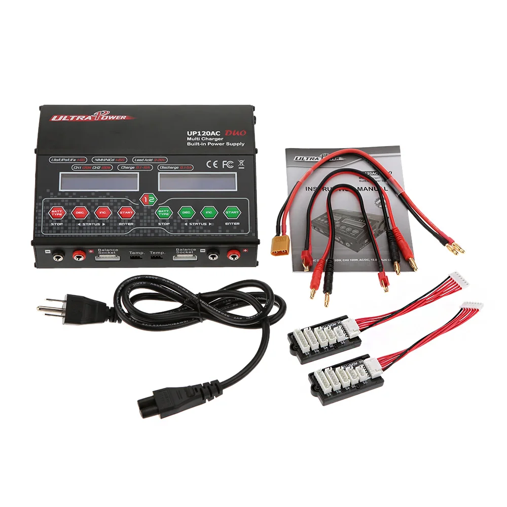 Brand New Ultra Power UP120AC DUO 120W/100W LiIo/LiFe/NiMH/NiCD/LiPo Battery Multi Balance Charger/Discharger
Brand New Ultra Power UP120AC DUO 120W/100W LiIo/LiFe/NiMH/NiCD/LiPo Battery Multi Balance Charger/Discharger