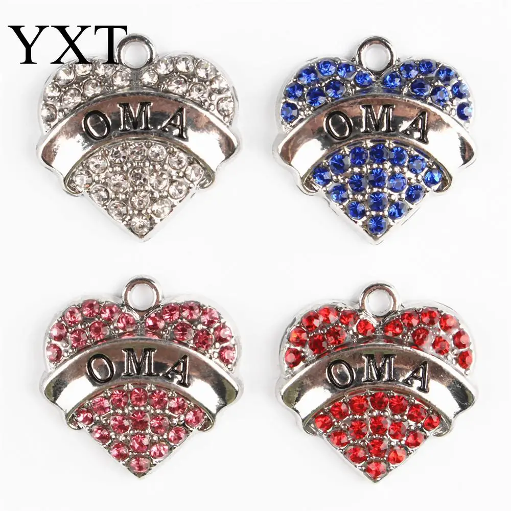Pink White Blue Red OMA Love Heart Clear Crystal Charms Dangle Pendant Fitting DIY Necklace Bracelet Chain Party Birthday Gift
Pink White Blue Red OMA Love Heart Clear Crystal Charms Dangle Pendant Fitting DIY Necklace Bracelet Chain Party Birthday Gift