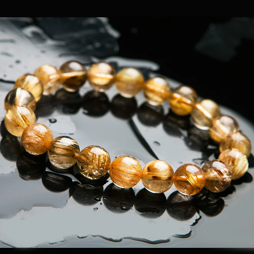 Genuine Natural Brazil Gold Rutilated Quartz Round Beads Bracelet Titanium Crystal Woman Man 10mm Gemstone Jewelry Lucky AAAA
Genuine Natural Brazil Gold Rutilated Quartz Round Beads Bracelet Titanium Crystal Woman Man 10mm Gemstone Jewelry Lucky AAAA