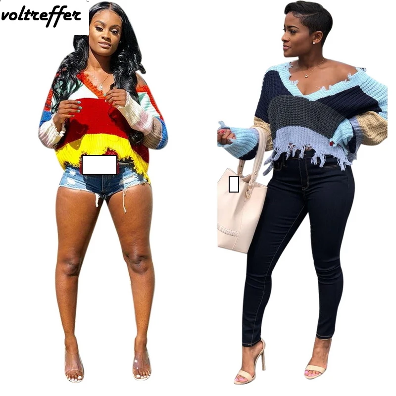 Batwing Sleeve Sweater For Women Contrast Color Patchwork Cropped Crop Top Off Shoulder Hole Streetwear Loose Casual Ropa Mujer
Batwing Sleeve Sweater For Women Contrast Color Patchwork Cropped Crop Top Off Shoulder Hole Streetwear Loose Casual Ropa Mujer