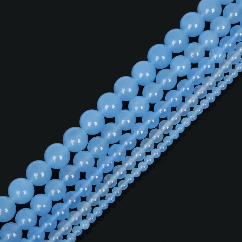 Wholesale Round Shape Dyed Light Blue Natural Stone Loose Beads For Jewelry Making DIY Bracelet 4/6/8/10/12 mm Strand 15''
Wholesale Round Shape Dyed Light Blue Natural Stone Loose Beads For Jewelry Making DIY Bracelet 4/6/8/10/12 mm Strand 15''