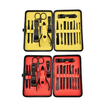 15pcs/Set Stainless Steel Nail Clipper Cutter Trimmer Ear Pick Grooming Kit Black Manicure Pedicure Toe Nail Tools with Case
15pcs/Set Stainless Steel Nail Clipper Cutter Trimmer Ear Pick Grooming Kit Black Manicure Pedicure Toe Nail Tools with Case