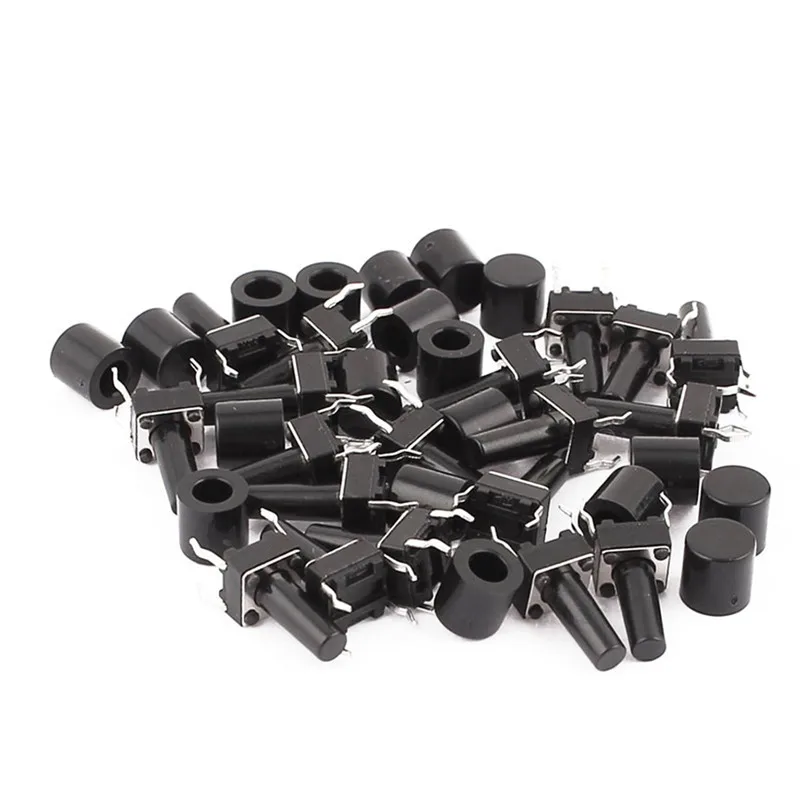 2018New 20pca/lot 6x6x12mm Momentary 4Pin Push Button Micro Tactile Tact Switch Plastic Cap Hat With Switch and Caps
2018New 20pca/lot 6x6x12mm Momentary 4Pin Push Button Micro Tactile Tact Switch Plastic Cap Hat With Switch and Caps