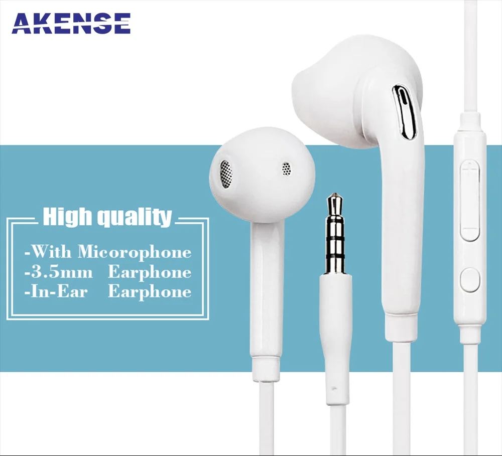 10pcs/lot S6 Earphones In-ear Stereo Earpieces with Microphone for MP3 MP4 Samsung Galaxy S7 for S6 Edge for S8 Xiaomi
10pcs/lot S6 Earphones In-ear Stereo Earpieces with Microphone for MP3 MP4 Samsung Galaxy S7 for S6 Edge for S8 Xiaomi