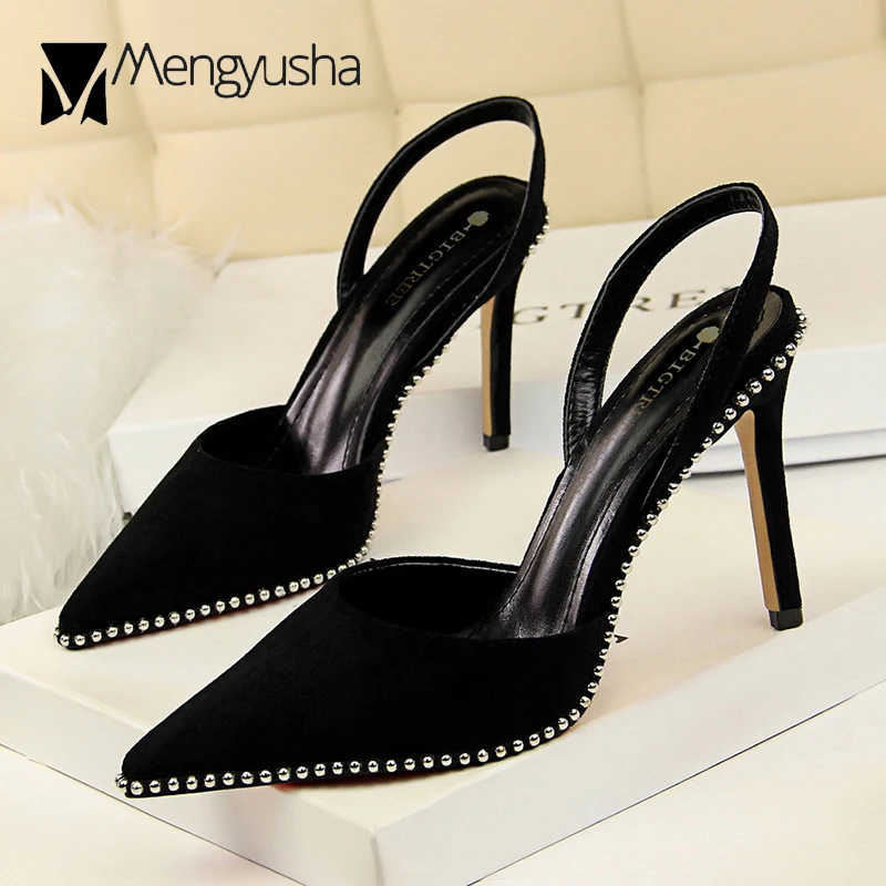 Rivets decorate bottom concise office lady shoes europea luxury brand back strap sandalias sexy cut-out high heels women sandals
Rivets decorate bottom concise office lady shoes europea luxury brand back strap sandalias sexy cut-out high heels women sandals