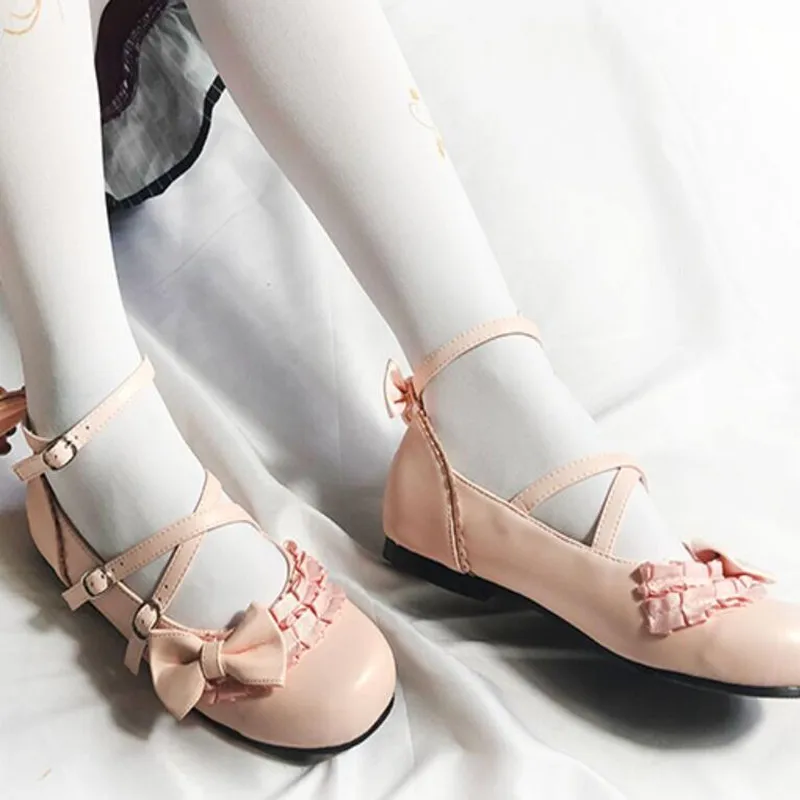 Single shoes Low-heeled Round Head Lolita Bowknot Princess Kawaii Girl Shoes Women Cute Cosplay Japanese JK Uniform Lolita Shoes
Single shoes Low-heeled Round Head Lolita Bowknot Princess Kawaii Girl Shoes Women Cute Cosplay Japanese JK Uniform Lolita Shoes