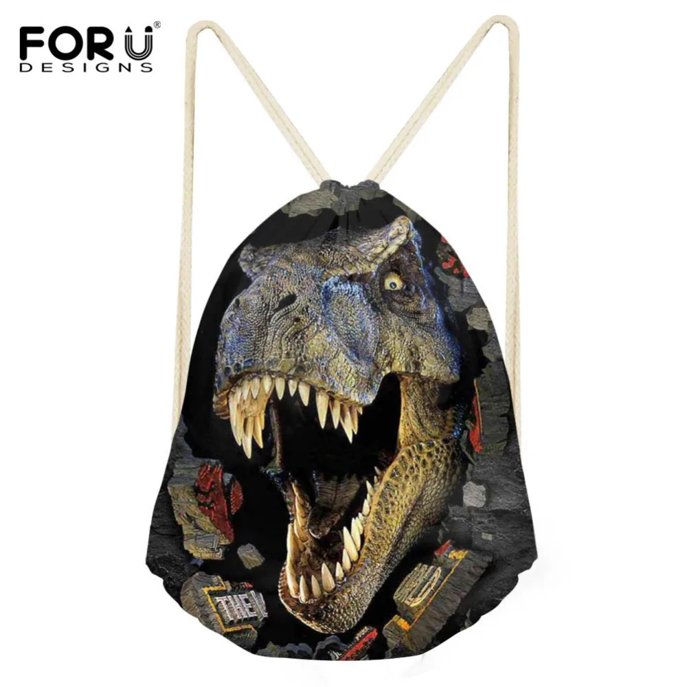 FORUDESIGNS Cool 3D Dinosaur Print Drawstring Bag Boys School Backpacks Animal Print Casual Daily Rucksack Mochila Sac a dos
FORUDESIGNS Cool 3D Dinosaur Print Drawstring Bag Boys School Backpacks Animal Print Casual Daily Rucksack Mochila Sac a dos