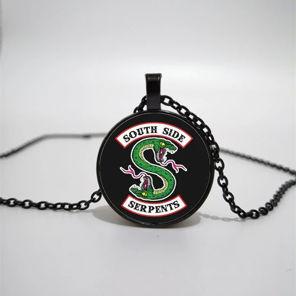 American TV Riverdale Necklace Viper Pattern Glass Cabochon Charm Necklace rolder Bag Car Accessories Fans Gift
American TV Riverdale Necklace Viper Pattern Glass Cabochon Charm Necklace rolder Bag Car Accessories Fans Gift