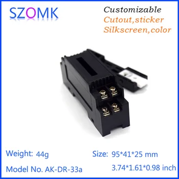 4pcs a lot good qualtity szomk din rail box plc control box electrical connector electronic instrument enclosure 95*41*25mm
4pcs a lot good qualtity szomk din rail box plc control box electrical connector electronic instrument enclosure 95*41*25mm