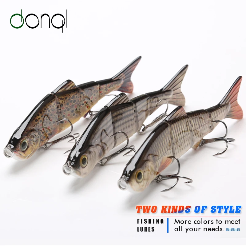 DONQL 1 Pcs Minnow Wobblers for Fishing Lure 4 Segments 15.2cm 35g Hard Bait Wobblers for Pike Fishing With 3D Eyes Treble Hooks
DONQL 1 Pcs Minnow Wobblers for Fishing Lure 4 Segments 15.2cm 35g Hard Bait Wobblers for Pike Fishing With 3D Eyes Treble Hooks