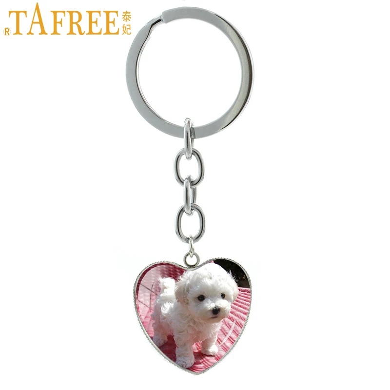 TAFREE Cute White Poodle Pet Dog Keychains Heart Shape Art Picture Glass Dome Pendant Key Buckle & Keyrings Jewelry Gift E771
TAFREE Cute White Poodle Pet Dog Keychains Heart Shape Art Picture Glass Dome Pendant Key Buckle & Keyrings Jewelry Gift E771