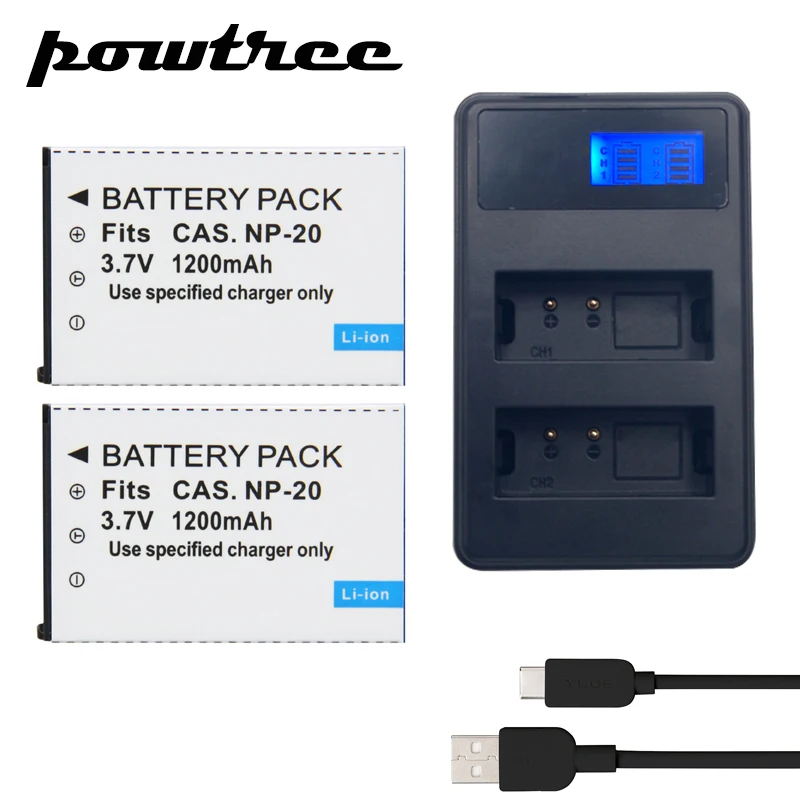 2Pack EN-20 3.7V 1200mAh Li-ion Battery+2Port Battery Charger with LED For CASIO EX-S880 EX-Z6 EX-S880RD Exilim Card EX Zoom z1
2Pack EN-20 3.7V 1200mAh Li-ion Battery+2Port Battery Charger with LED For CASIO EX-S880 EX-Z6 EX-S880RD Exilim Card EX Zoom z1