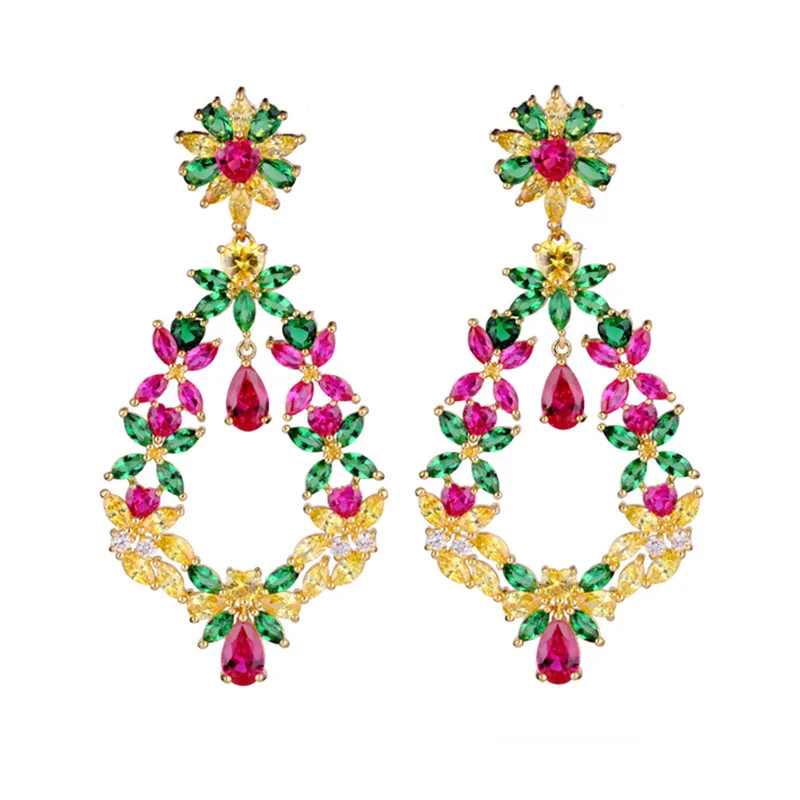 Bilincolor trendy fashion multicolor flower party drop earrings female jewelry earrings
Bilincolor trendy fashion multicolor flower party drop earrings female jewelry earrings