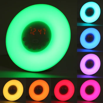 YAM New Sunrise Simulation Digital Alarm Clocks Wake Up Light FM Radio Touch Control With 15 Warm White LED and 15 Colorful LED
YAM New Sunrise Simulation Digital Alarm Clocks Wake Up Light FM Radio Touch Control With 15 Warm White LED and 15 Colorful LED