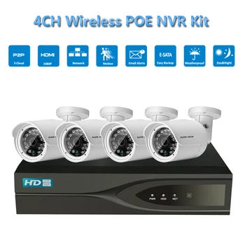 PUAroom Best 4CH HD 1080P H.264 onvif video recording Wireless Outdoor Surveillance Security Cameras for Home
PUAroom Best 4CH HD 1080P H.264 onvif video recording Wireless Outdoor Surveillance Security Cameras for Home