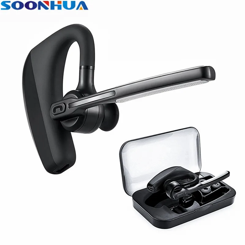 SOONHUA Wireless Bluetooth Headset Earhook Smart Mute Button Noise Reduction Earphone Stereo Sport Headset Support NFC Selfie
SOONHUA Wireless Bluetooth Headset Earhook Smart Mute Button Noise Reduction Earphone Stereo Sport Headset Support NFC Selfie