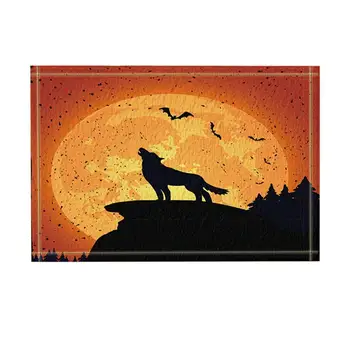 Grunge Halloween Night Background with Wolf and Full Moon Decor Bath Rugs, Non-Slip Funny Indoor Outdoor Doormat
Grunge Halloween Night Background with Wolf and Full Moon Decor Bath Rugs, Non-Slip Funny Indoor Outdoor Doormat