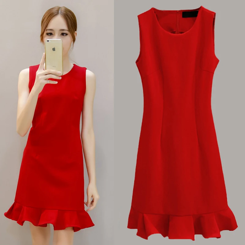 Spring Summer customize Plus Size 3XS-10XL Womens Sleeveless O-neck Ruffles mini A-line Dress Brief Retro red Trumpet dresses
Spring Summer customize Plus Size 3XS-10XL Womens Sleeveless O-neck Ruffles mini A-line Dress Brief Retro red Trumpet dresses