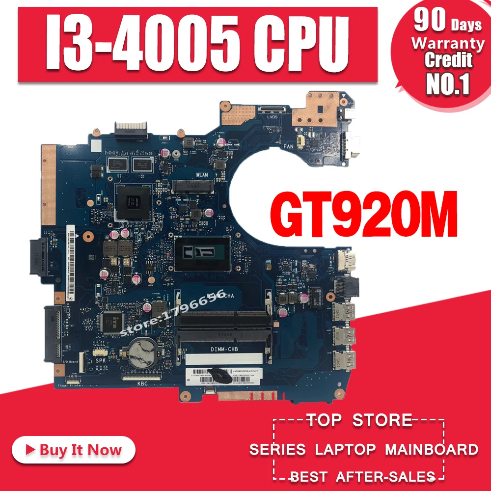 P552LJ Mainboard For ASUS P552 P552L P552LJ Laptop Motherboard 100% Tested With I3-4005 CPU GT920M 2GB
P552LJ Mainboard For ASUS P552 P552L P552LJ Laptop Motherboard 100% Tested With I3-4005 CPU GT920M 2GB