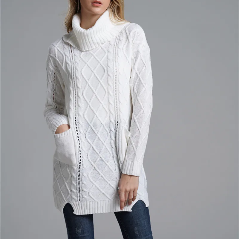 Helisopus Women High Split Knitted Long Sweater 2019 Autumn Winter Pullover Turtleneck Sweaters Casual pull jumper
Helisopus Women High Split Knitted Long Sweater 2019 Autumn Winter Pullover Turtleneck Sweaters Casual pull jumper