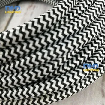 2X0.75mm black-white zigzag color vintage fabric cable textile pendant lamp power cord electric copper 2 cores fabric wire
2X0.75mm black-white zigzag color vintage fabric cable textile pendant lamp power cord electric copper 2 cores fabric wire