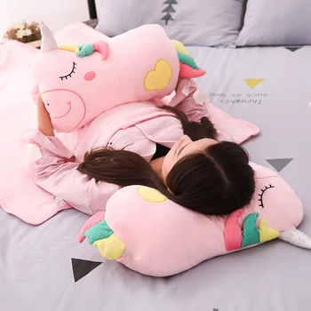 2019 Creative Lovely Unicorn Plush Hand Warmer Stuffed Animal Toy Soft Stuffed Cartoon Pillow with Blanket Sofa Decor Xmas Gift
2019 Creative Lovely Unicorn Plush Hand Warmer Stuffed Animal Toy Soft Stuffed Cartoon Pillow with Blanket Sofa Decor Xmas Gift