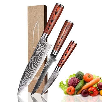 SUNNECKO Chef Boning Paring Knives Damascus Japanese VG10 Steel Pakka Wood Handle Sharp Cutter Chef Knife 3PCS Kitchen Knife Set
SUNNECKO Chef Boning Paring Knives Damascus Japanese VG10 Steel Pakka Wood Handle Sharp Cutter Chef Knife 3PCS Kitchen Knife Set