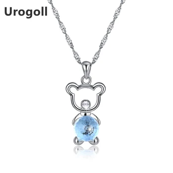 Fashion 925 Sterling Silver Cute Bear Pendants Necklaces Crystal Fine Jewelry for Women Wedding Party Gifts
Fashion 925 Sterling Silver Cute Bear Pendants Necklaces Crystal Fine Jewelry for Women Wedding Party Gifts