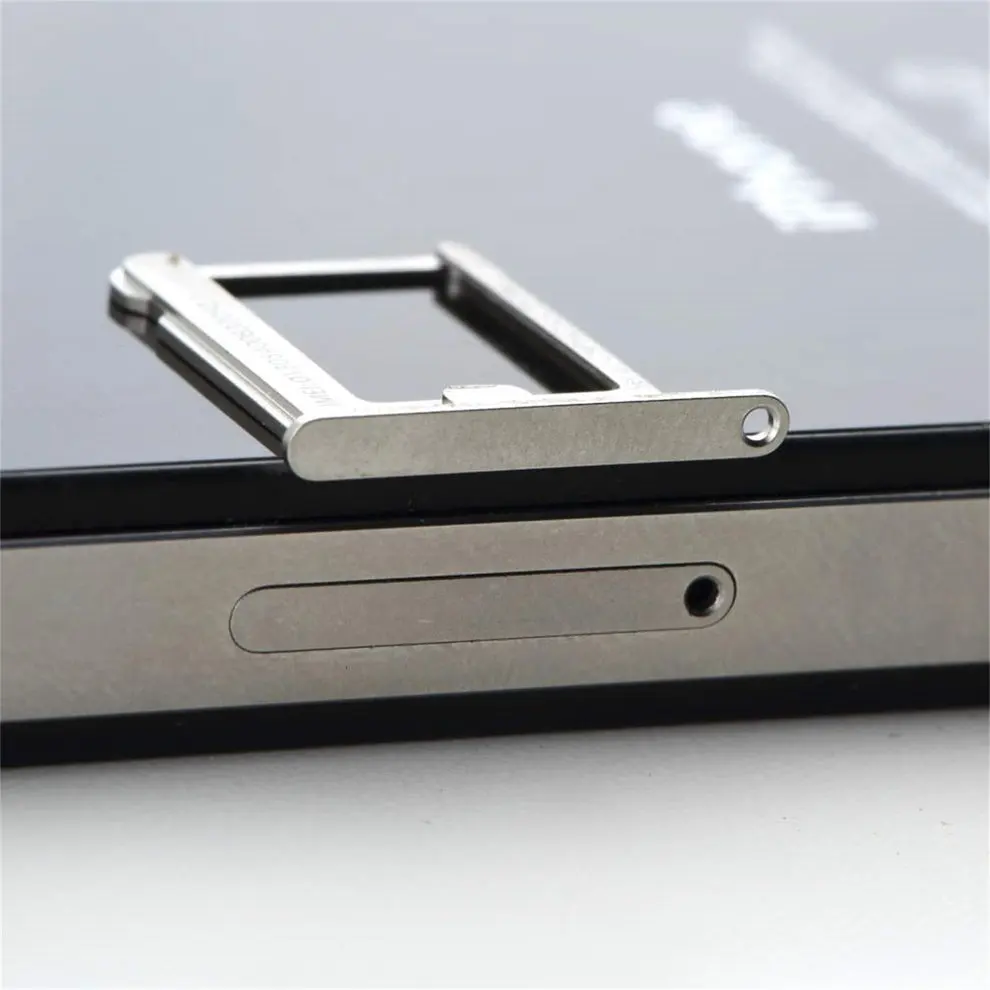 2 шт. серебряный цвет Micro SIM карты лоток держатель Замена слота для Apple iphone 4 4s