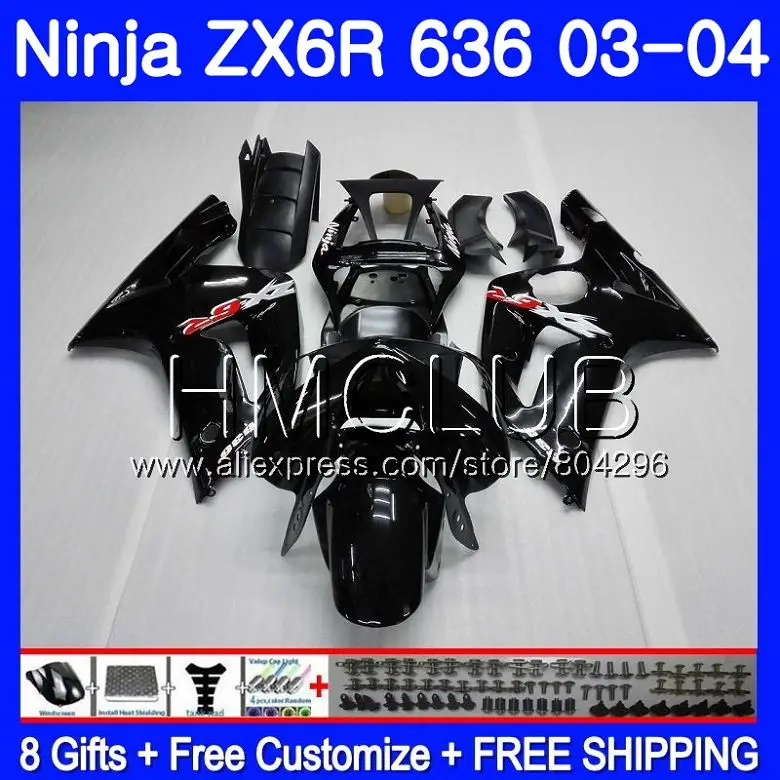 Glossy black Body For KAWASAKI NINJA ZX600 ZX636 ZX-6R 03 04 ZX-636 18HM.1 ZX 636 6 R 600CC ZX6R 03 04 ZX 6R 2003 2004 Fairing
Glossy black Body For KAWASAKI NINJA ZX600 ZX636 ZX-6R 03 04 ZX-636 18HM.1 ZX 636 6 R 600CC ZX6R 03 04 ZX 6R 2003 2004 Fairing