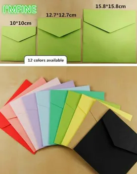 50pcs/lot- Colorful envelopes Kraft Square Envelopes for bank card membership card wedding party invitation
50pcs/lot- Colorful envelopes Kraft Square Envelopes for bank card membership card wedding party invitation