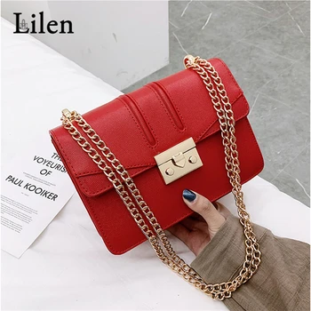 LILEN Women Bags 2019 New Design Bolsos Mujer Messenger Bags Simple Shoulder Lock Small Square Bag Retro Chain Handbag
LILEN Women Bags 2019 New Design Bolsos Mujer Messenger Bags Simple Shoulder Lock Small Square Bag Retro Chain Handbag