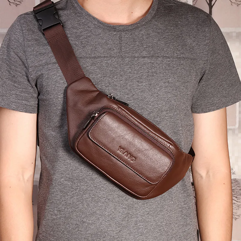 Men Waist Belt Pack Bags Purse New Fashion Trends Shoulder Messenger Bag Travel Male Genuine Natural Leather Crossbody Chest Bag
Men Waist Belt Pack Bags Purse New Fashion Trends Shoulder Messenger Bag Travel Male Genuine Natural Leather Crossbody Chest Bag